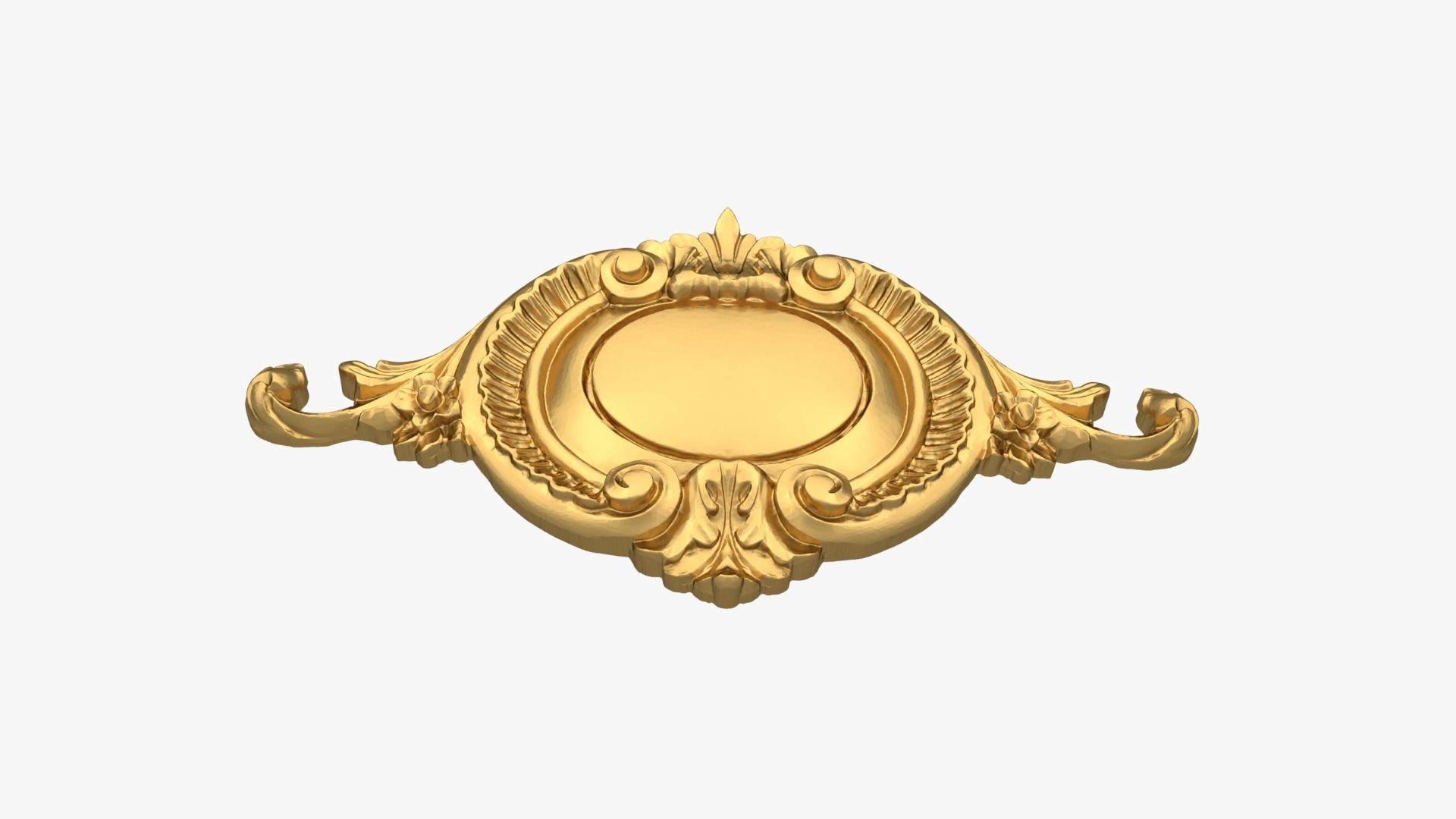 Classic decor ornament 215 3D model_3