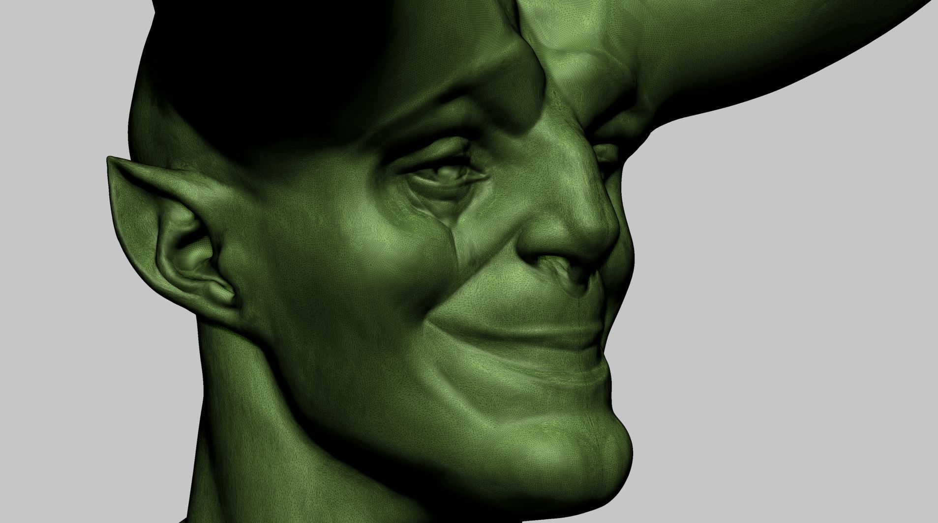 Creature Bust A 3D print model_11