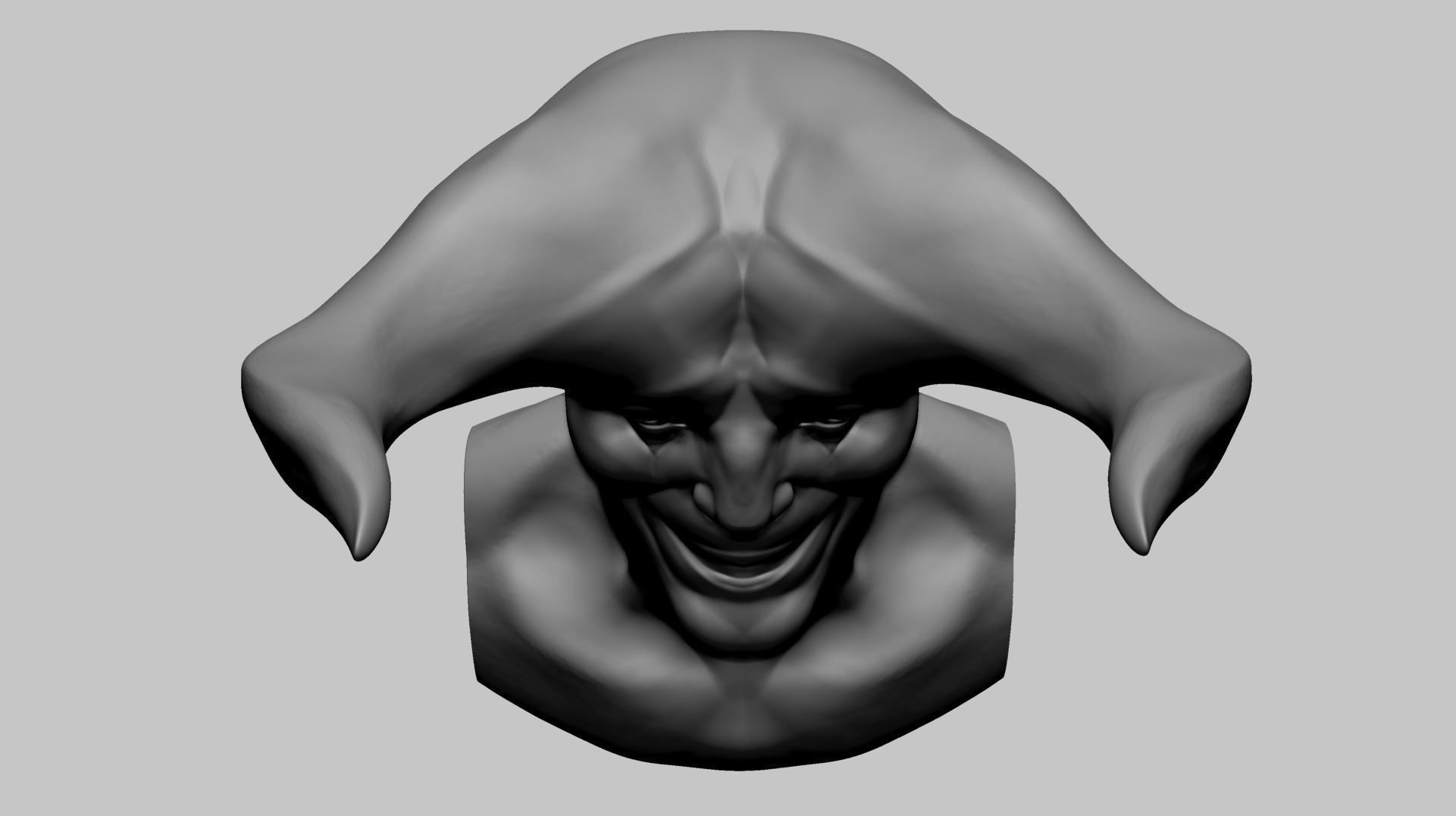 Creature Bust A 3D print model_8