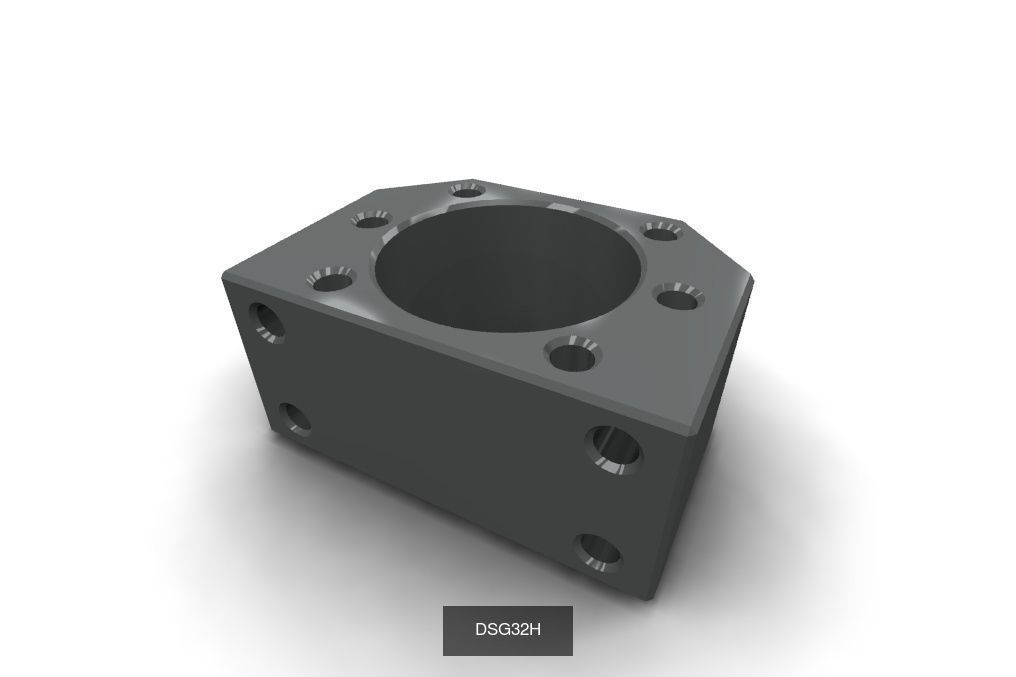 DSG ball screw holder pack 3D Model Collection_4