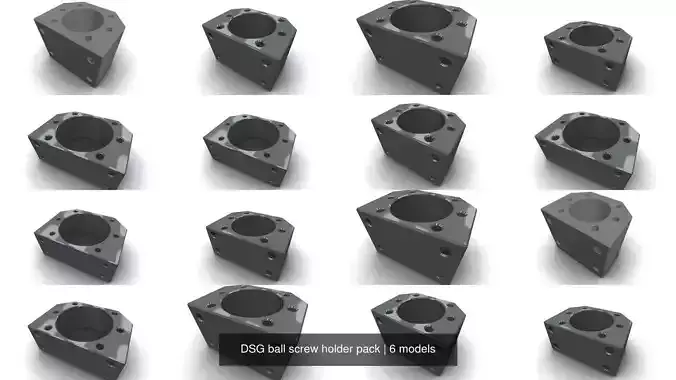 DSG ball screw holder pack 3D Model Collection