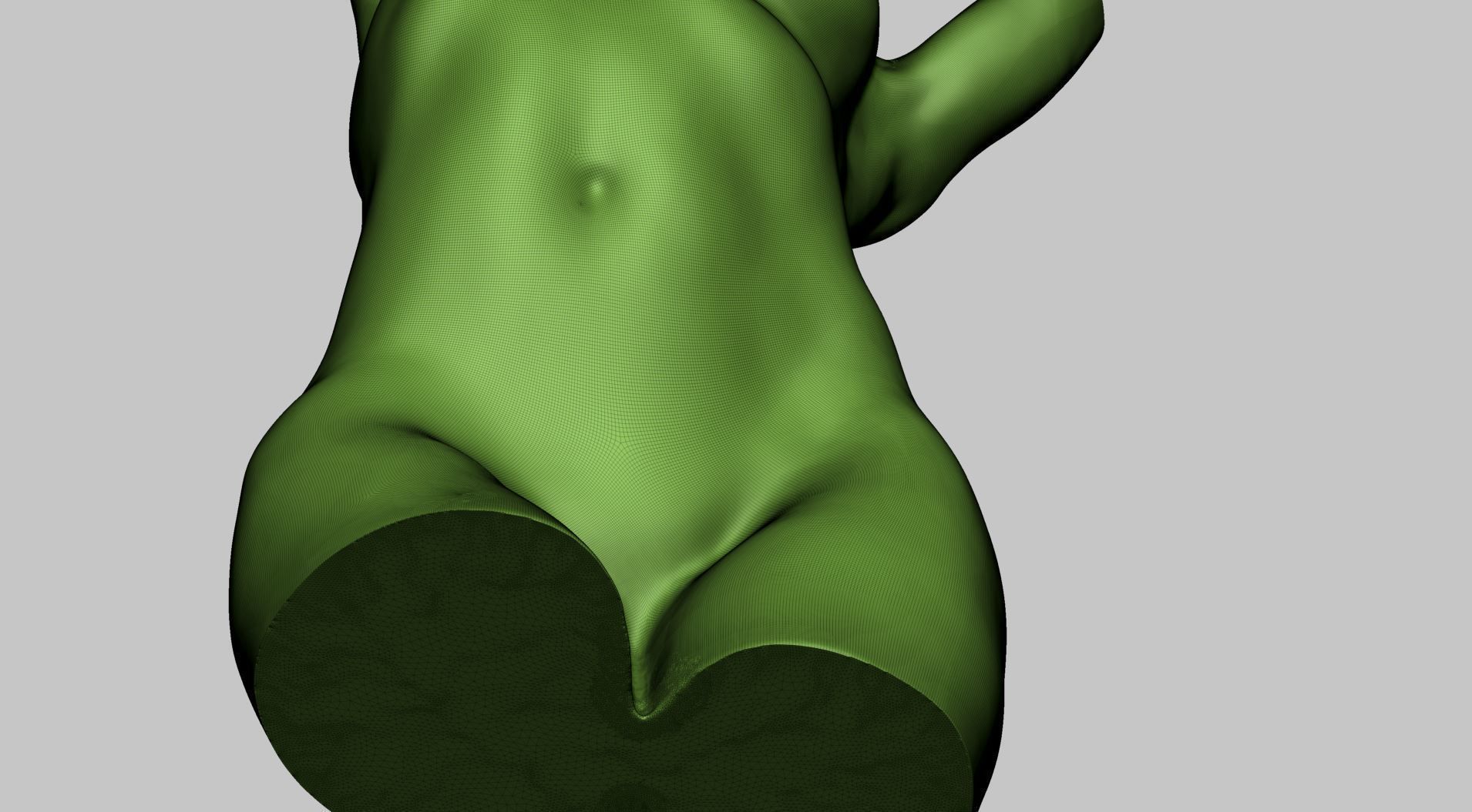 Female Torso Printable A 3D print model_12