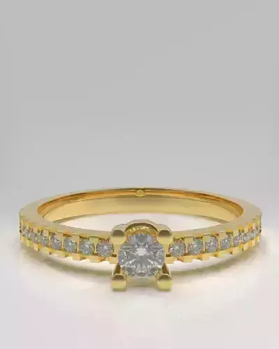 Solitaire engagement ring