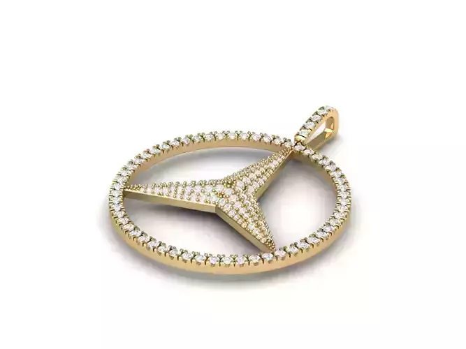 Mercedes Pendant 3D print model