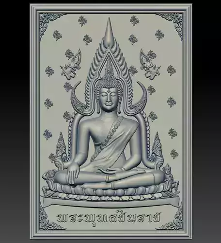 Famous Thailand Tradition Art of Buddha Chinnarat  Pisanulok