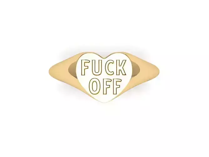 Fuck off Ring 3D print model
