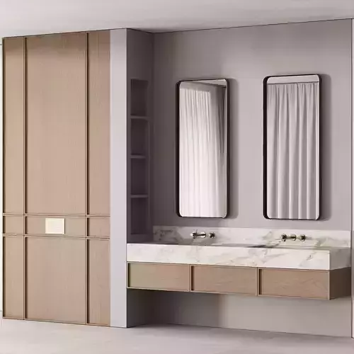 188 bathroom furniture 04 minimal wood and marble 00
