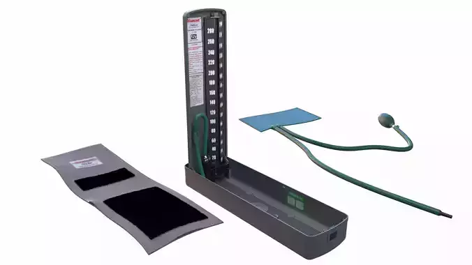 Mercury Sphygmomanometer 3D model