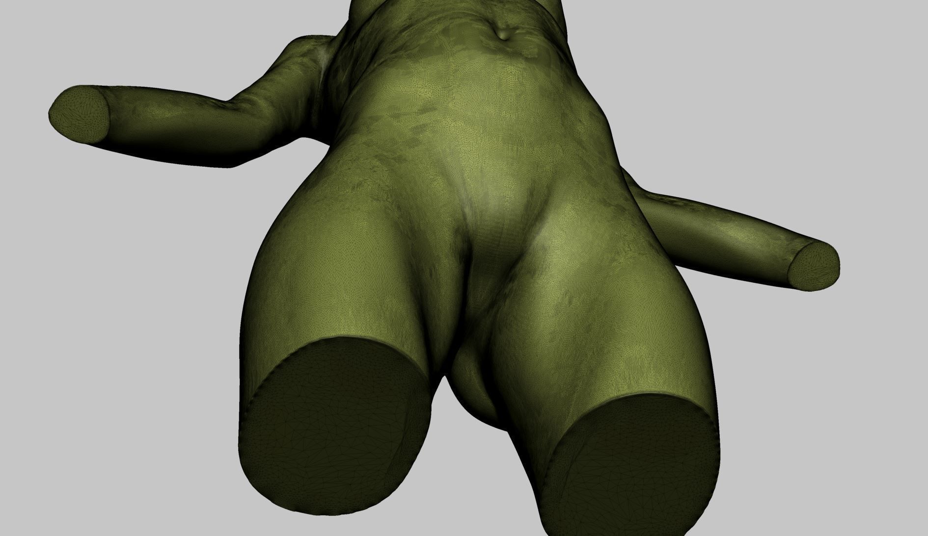 Stylized Female Torso Printable A 3D print model_14