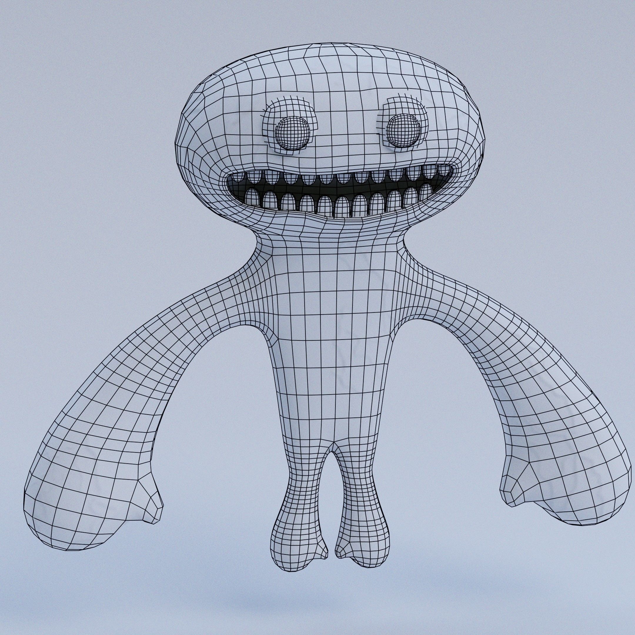 Garten of banban - Jumbo Josh Low-poly 3D model_1