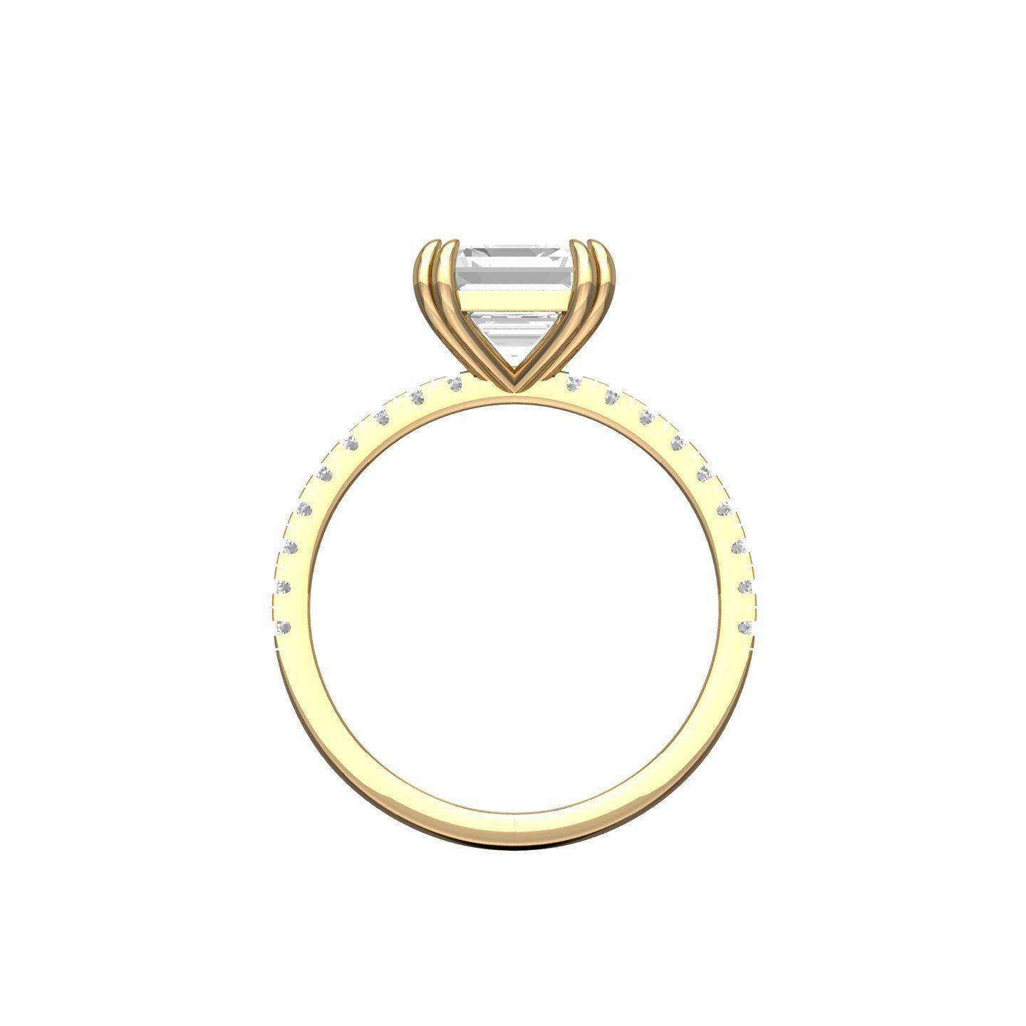 Wedding Ring 3D print model_5