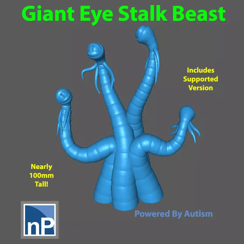 Giant Eye Stalk Beast Free 3D print model