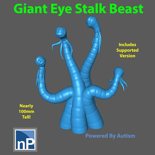 Giant Eye Stalk Beast Free 3D print model