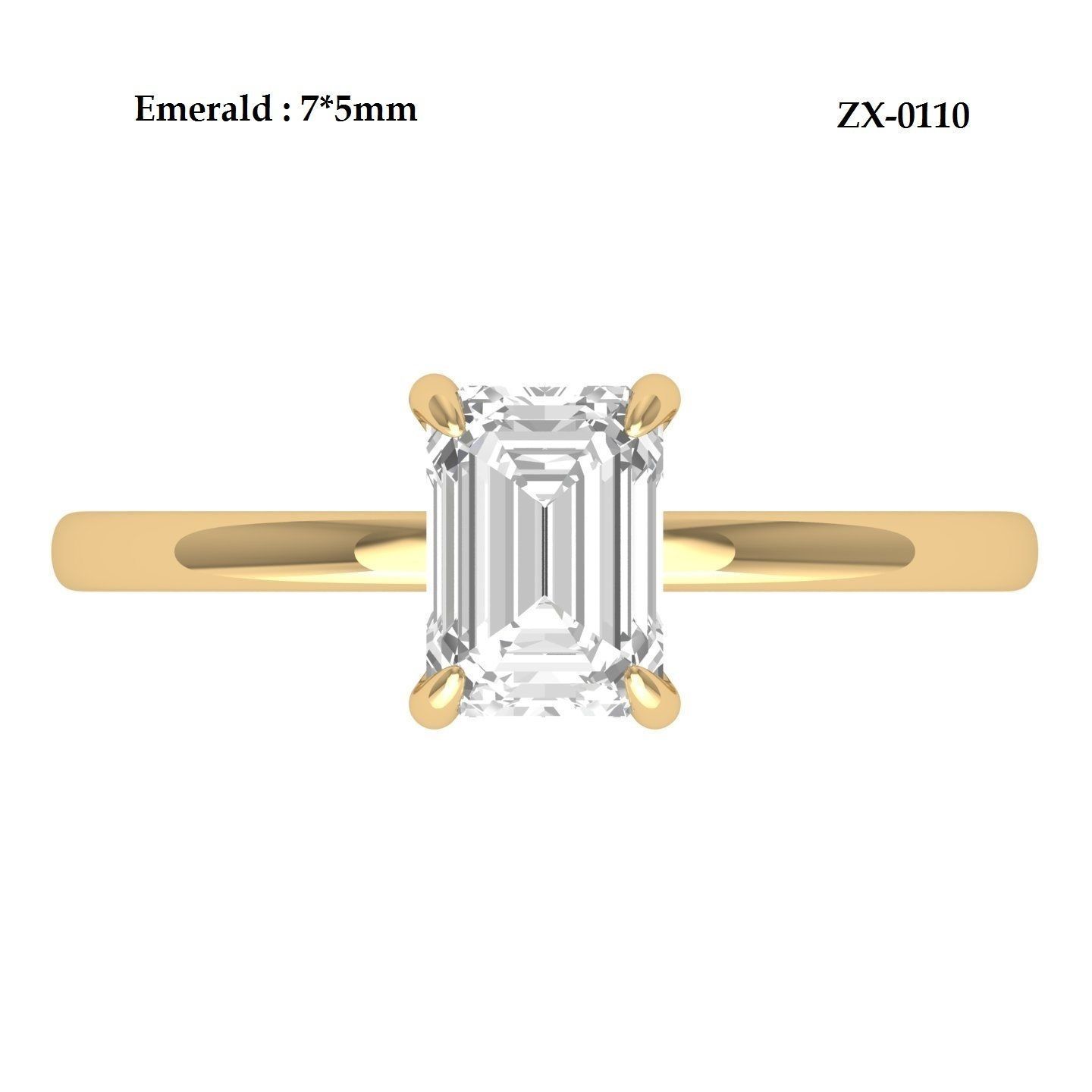 Wedding Ring  3D print model_6