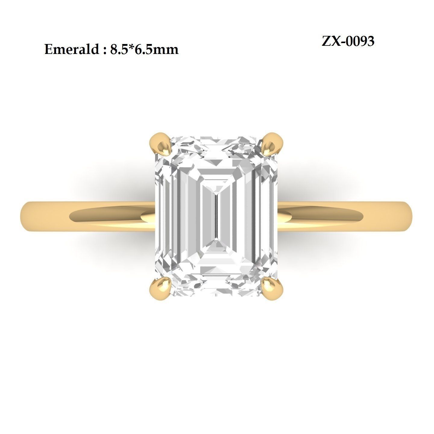 Wedding Ring 3D print model_6