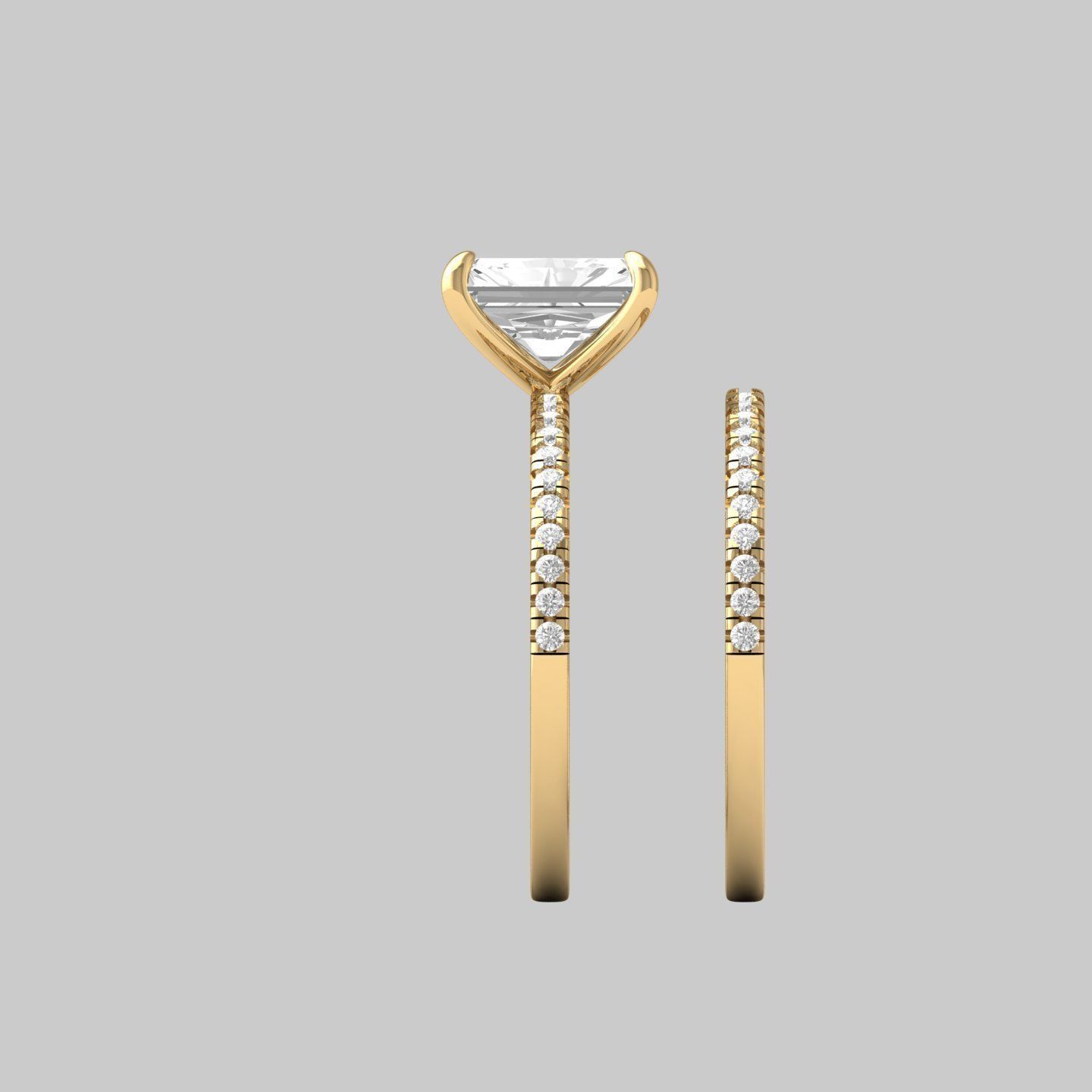 Wedding Ring 3D print model_7