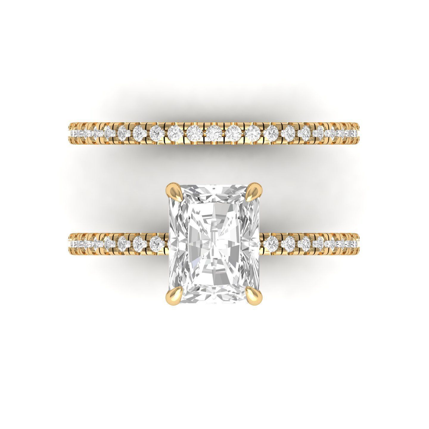 Wedding Ring 3D print model_5