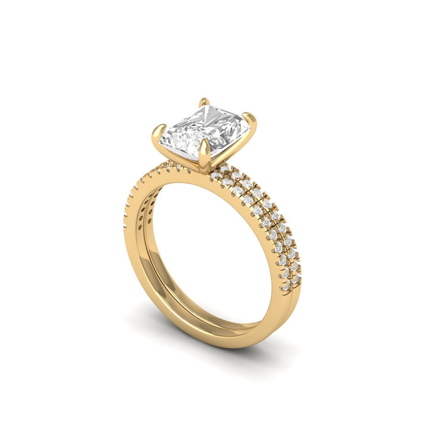 Wedding Ring 3D print model_1
