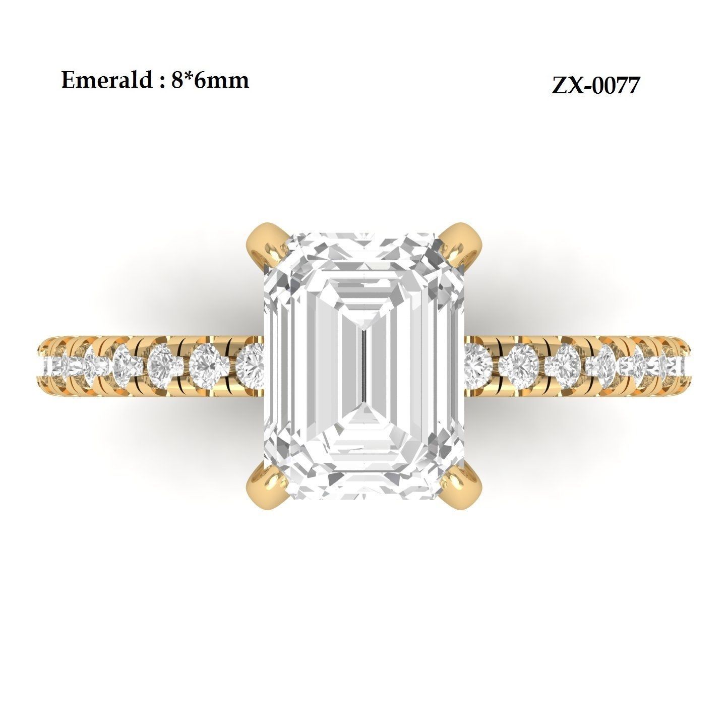 Wedding Ring  3D print model_6