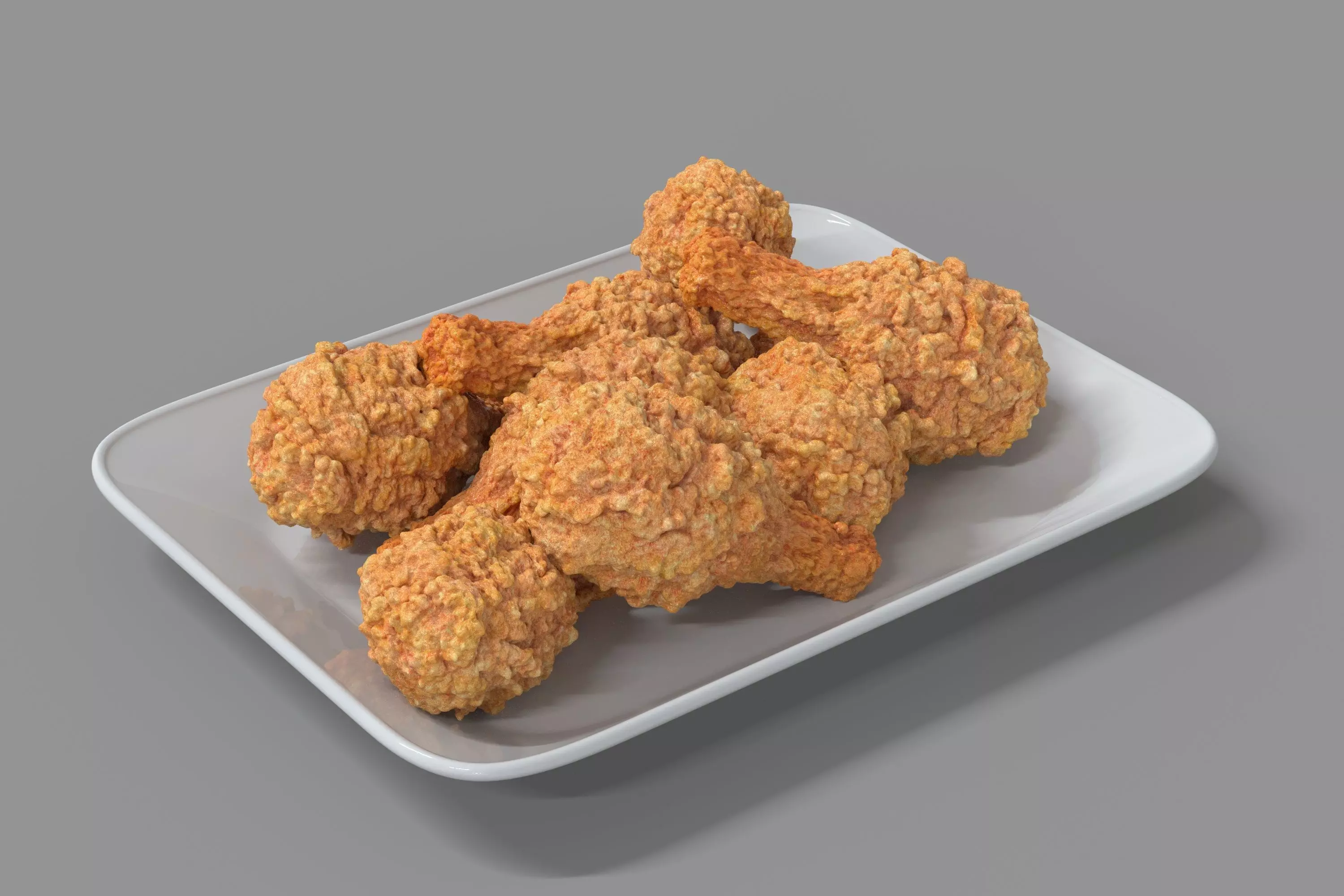 Fried Chicken 3D model_0