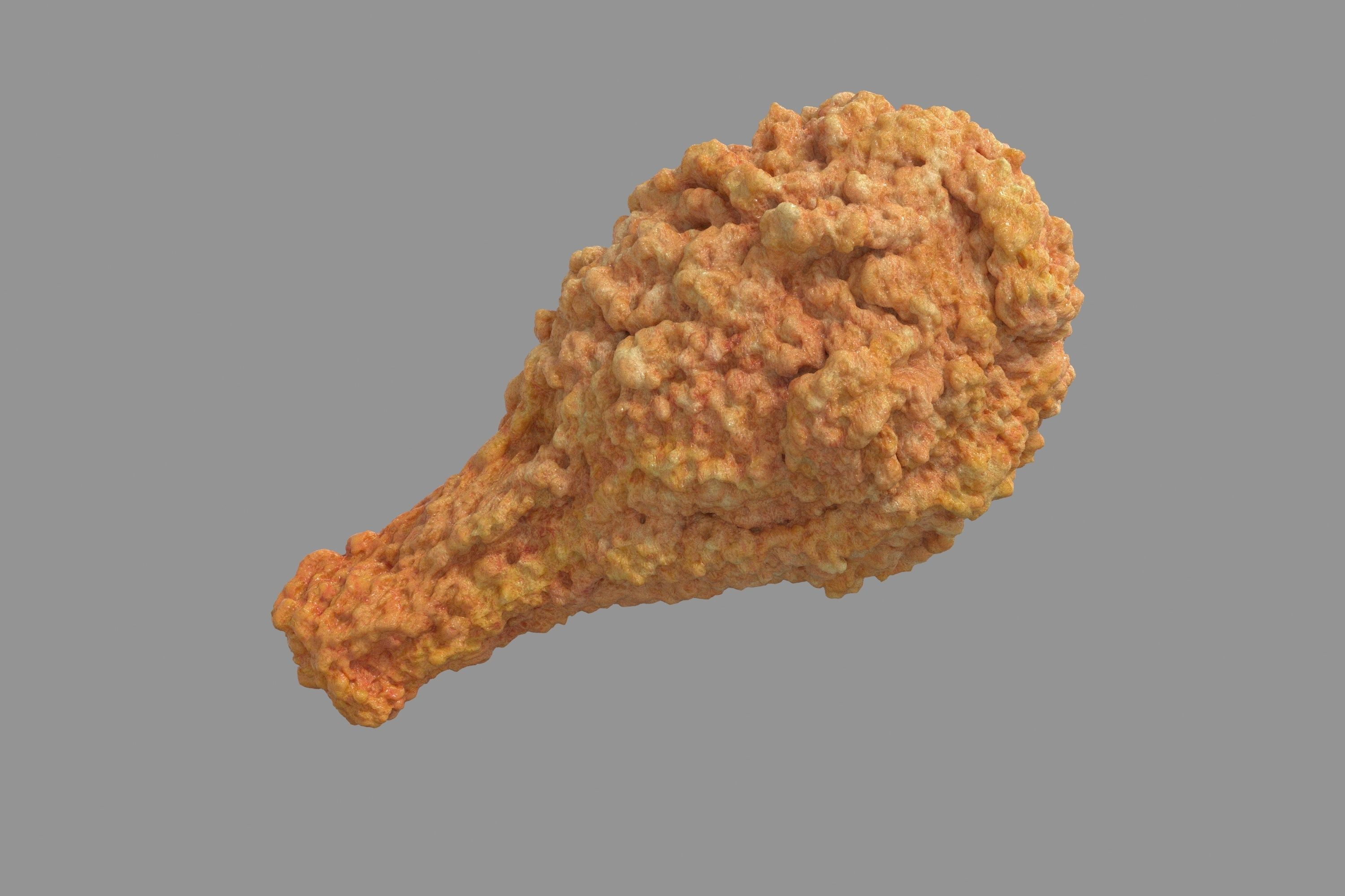 Fried Chicken 3D model_3