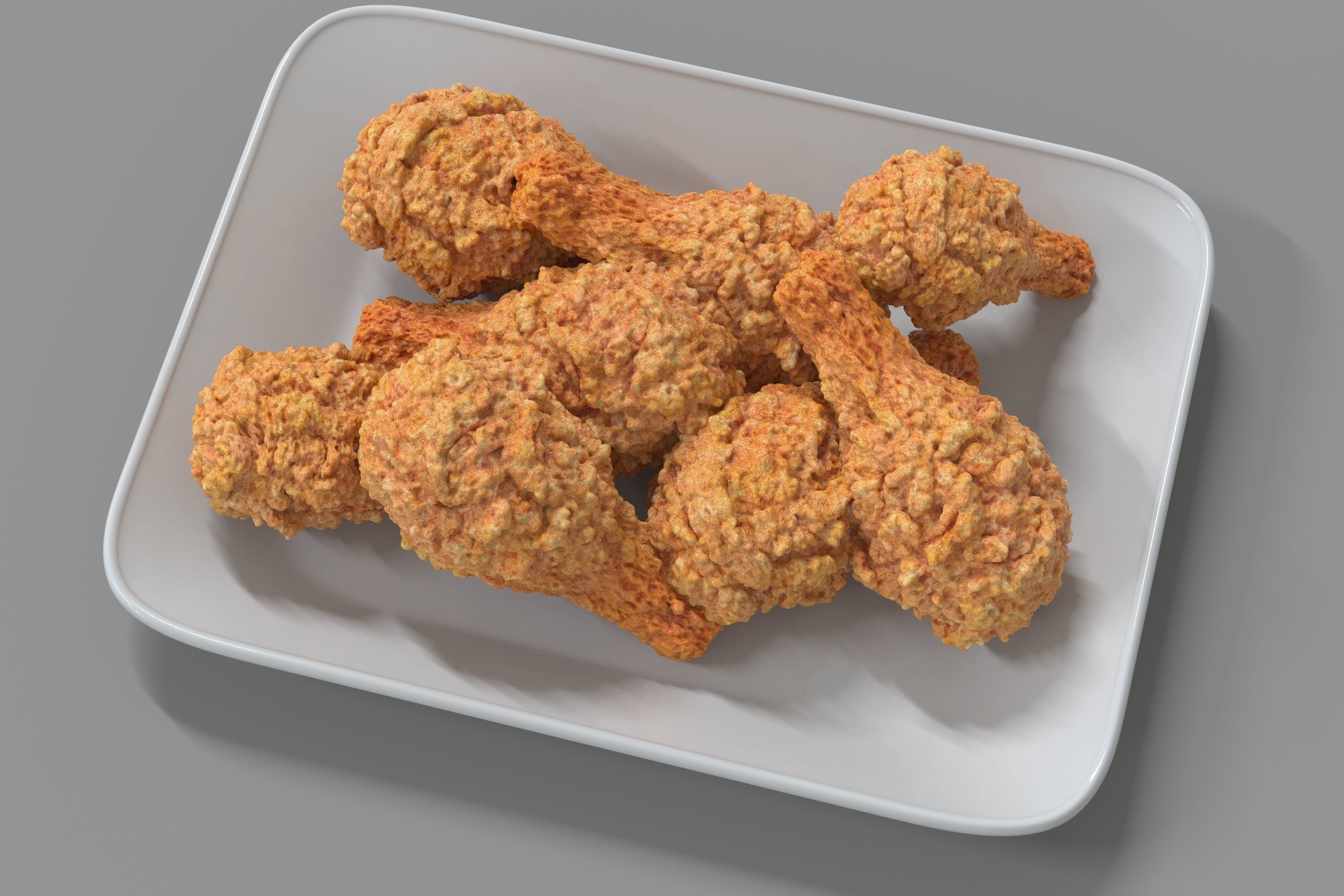 Fried Chicken 3D model_1