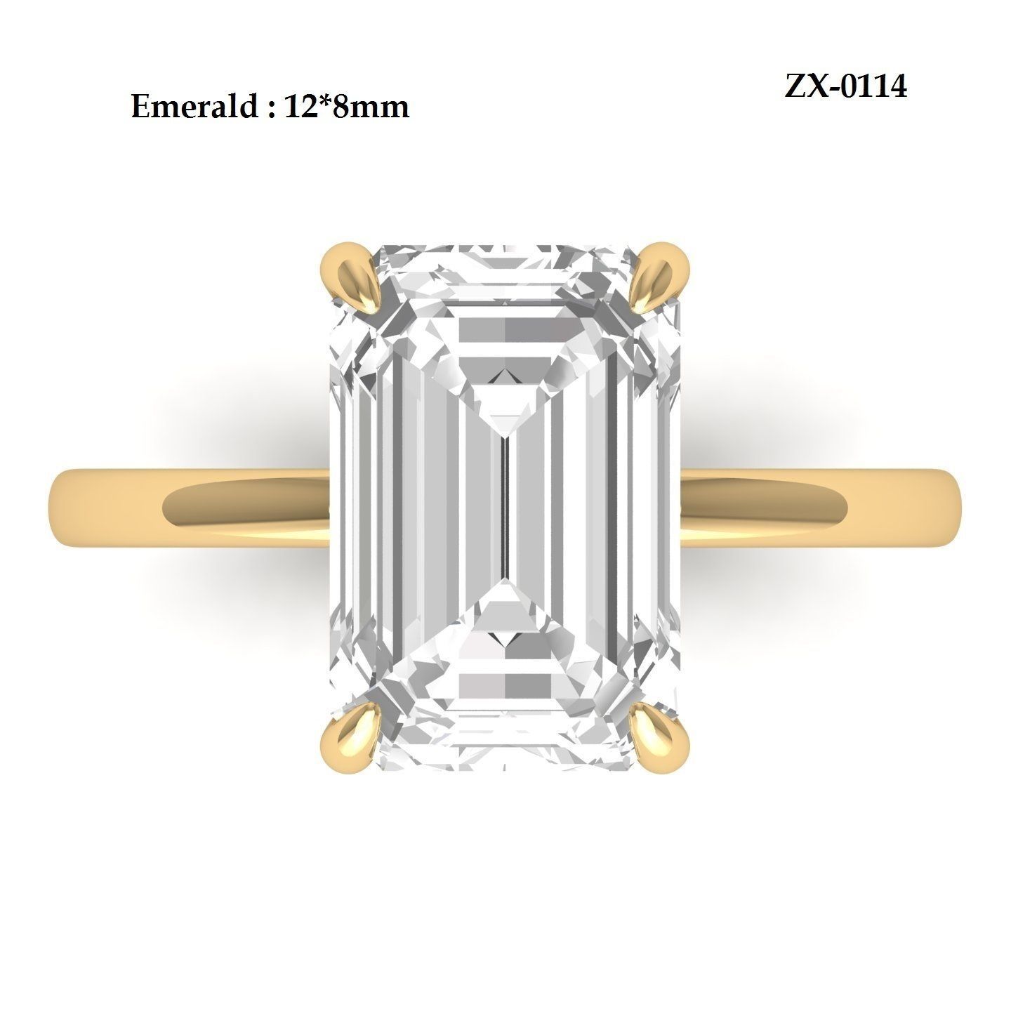 Wedding Ring 3D print model_6