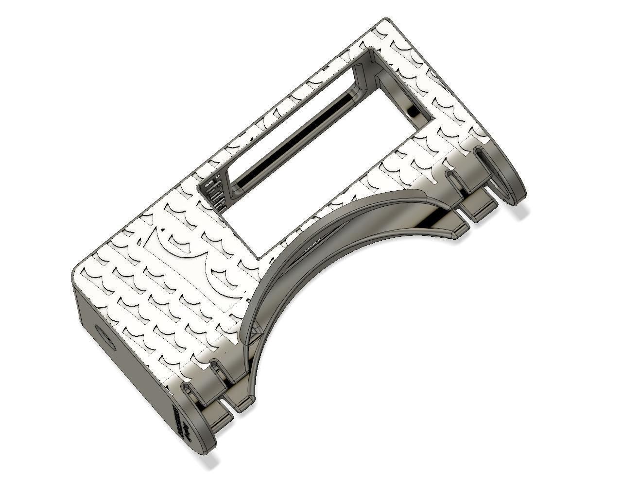 Boro Mechanical Mod with Single 18650 battery  3D print model_1