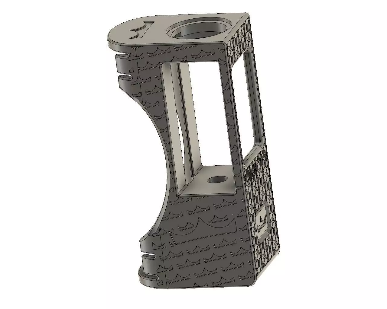 Boro Mechanical Mod with Single 18650 battery  3D print model_0