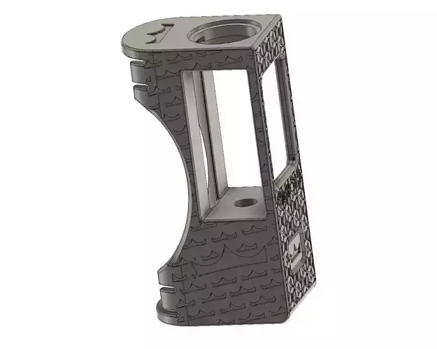 Boro Mechanical Mod with Single 18650 battery  3D print model