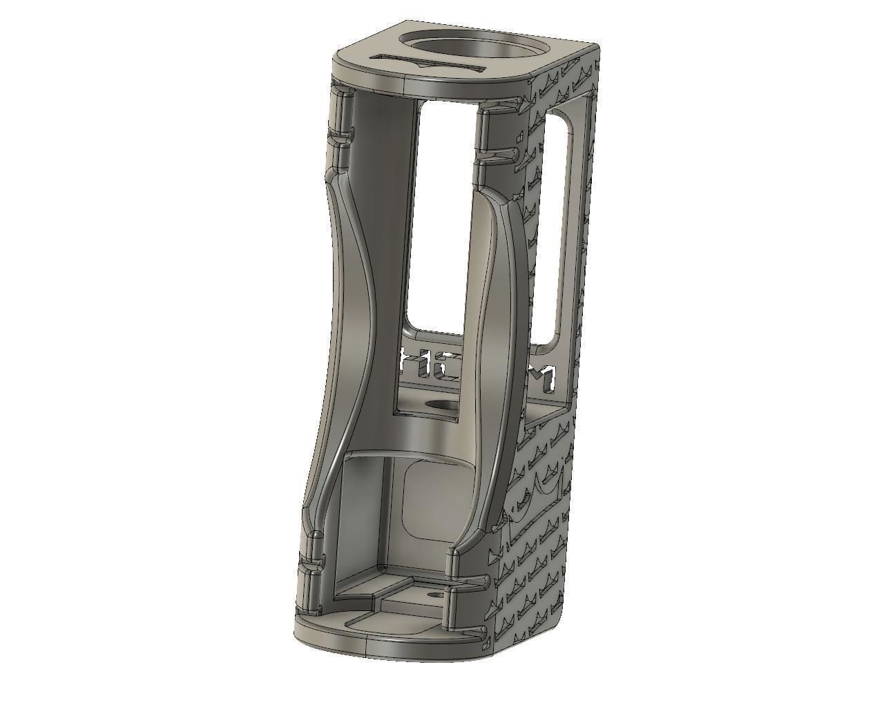 Boro Mechanical Mod with Single 18650 battery  3D print model_3