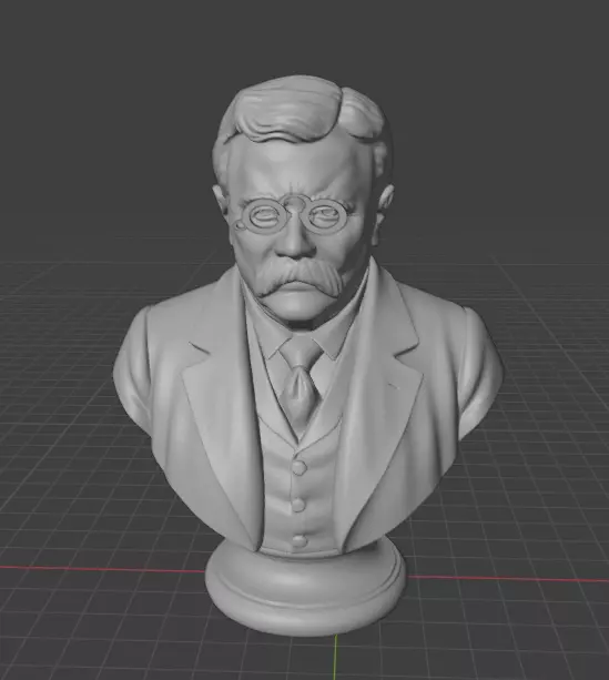 Theodore Roosevelt 3D print model_12