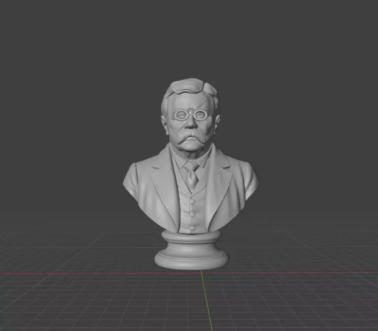 Theodore Roosevelt 3D print model_0