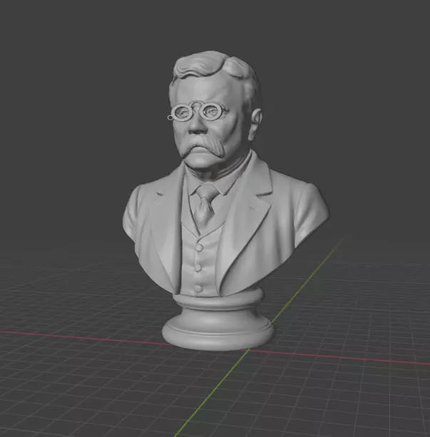 Theodore Roosevelt 3D print model_11