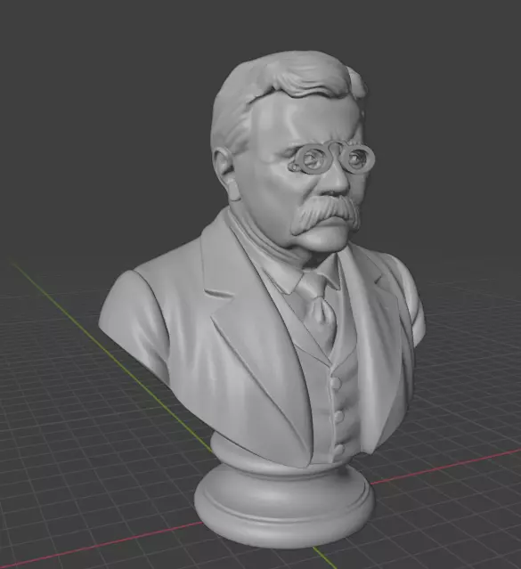 Theodore Roosevelt 3D print model_2