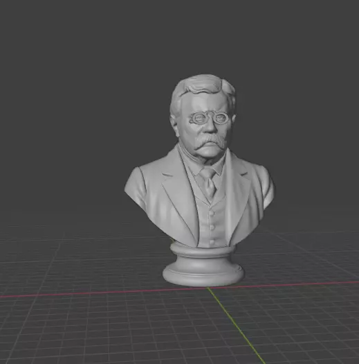 Theodore Roosevelt 3D print model_1