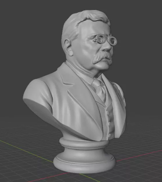 Theodore Roosevelt 3D print model_3
