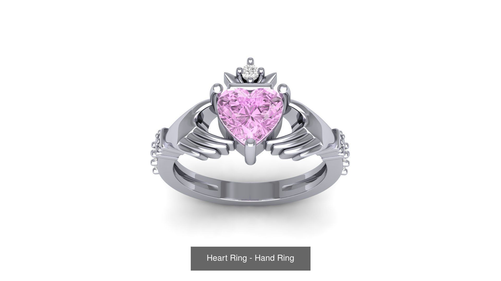 Wedding Engagement Ring BridalSet 3D Model Collection_10