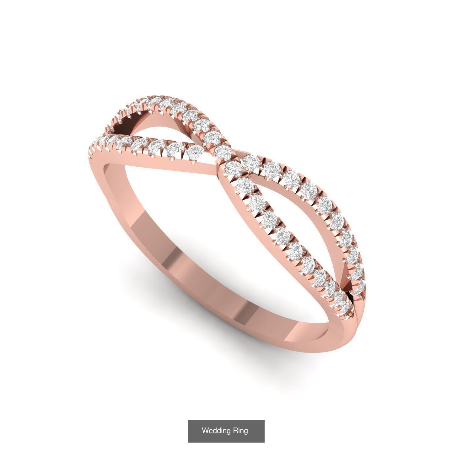 Wedding Engagement Ring BridalSet 3D Model Collection_13