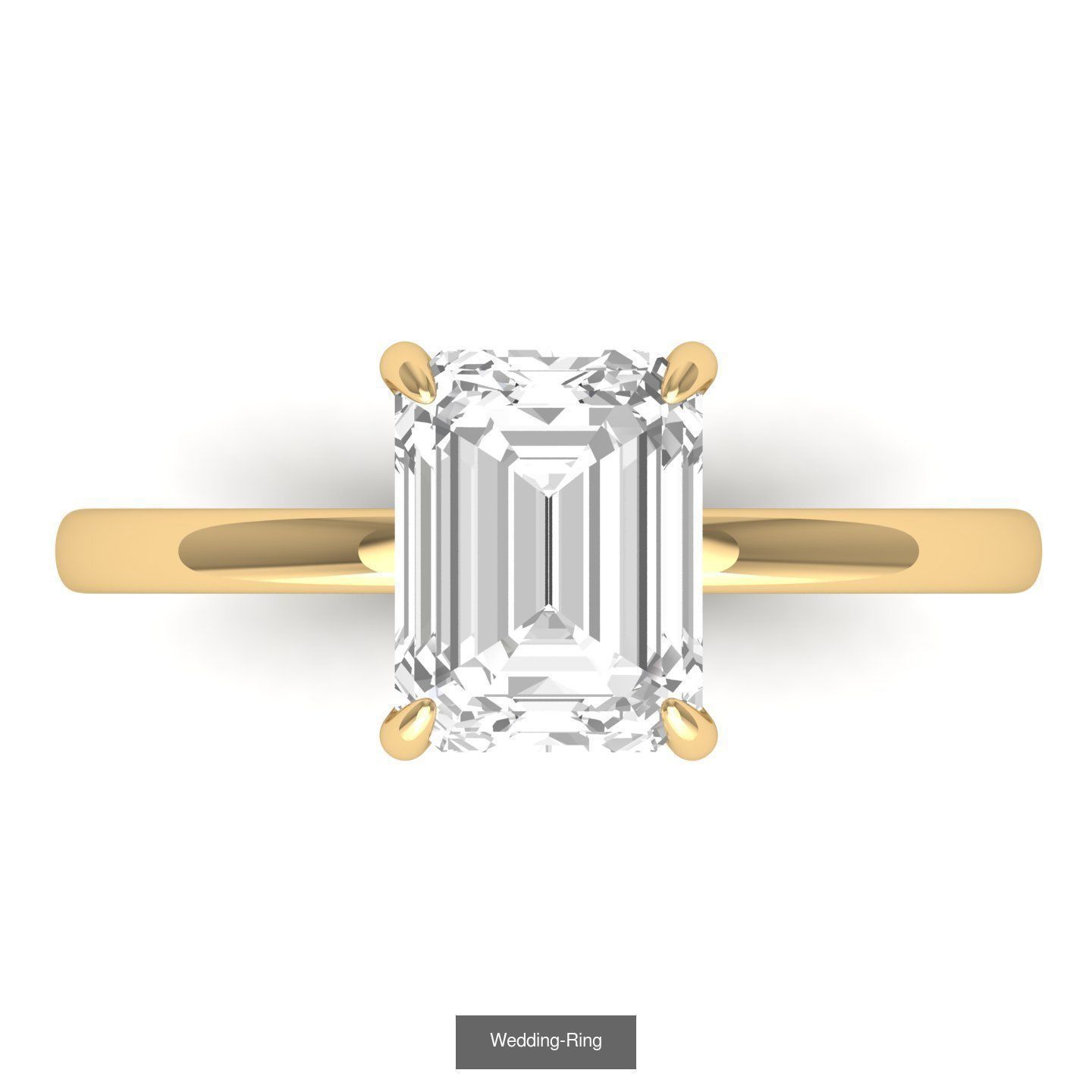 Wedding Engagement Ring BridalSet 3D Model Collection_54