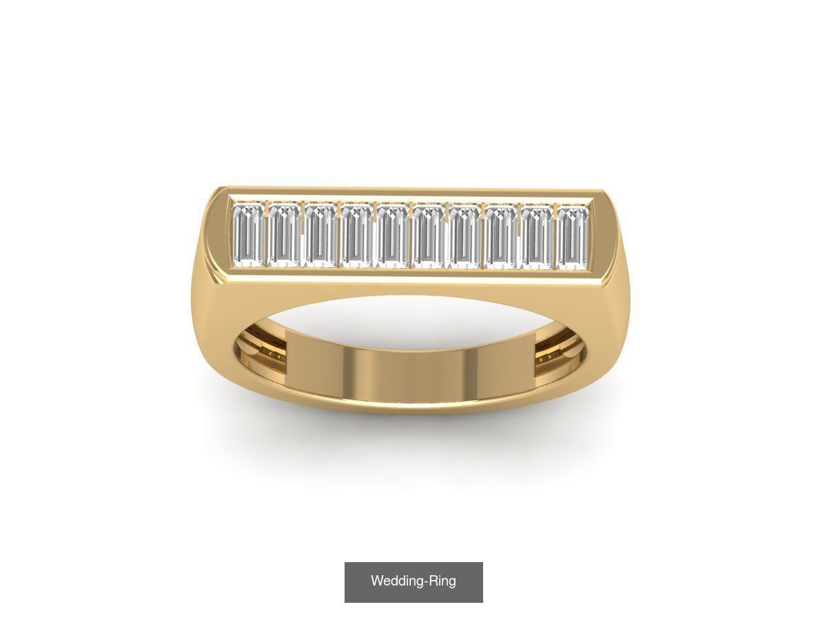 Wedding Engagement Ring BridalSet 3D Model Collection_36