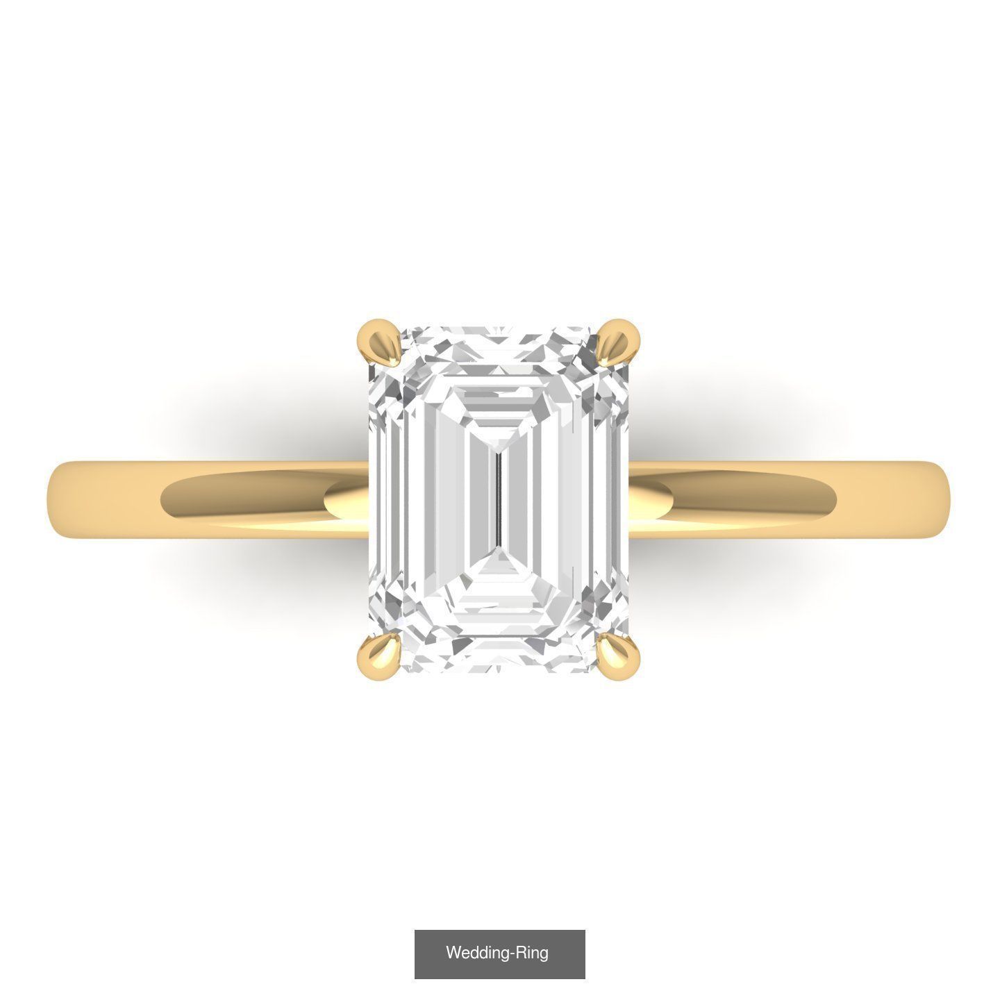 Wedding Engagement Ring BridalSet 3D Model Collection_58