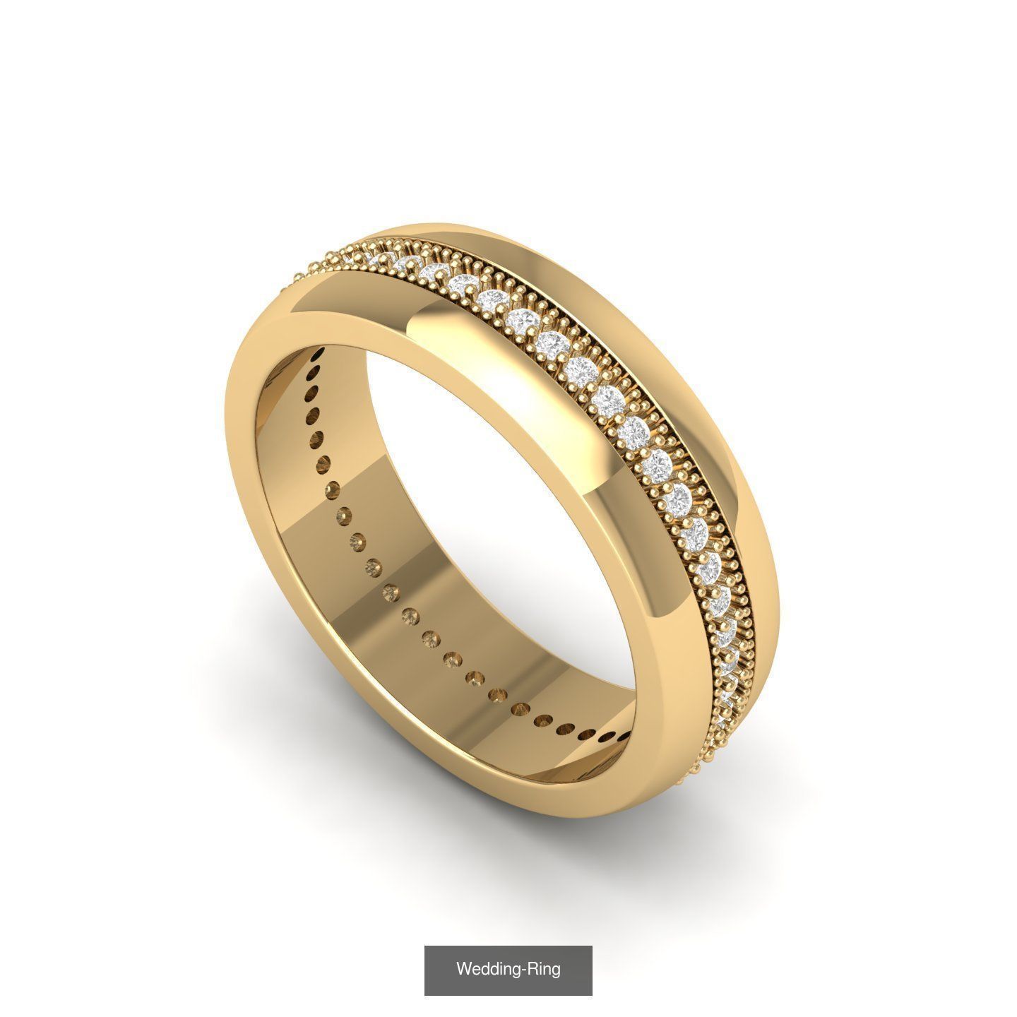 Wedding Engagement Ring BridalSet 3D Model Collection_32