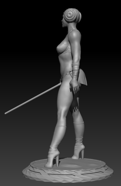 Princess Leia Fan Art 3D print model_1