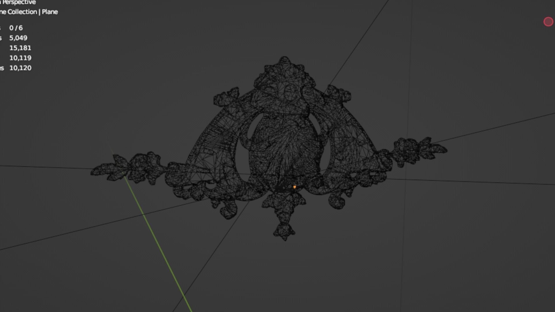 Classic decor ornament 216 3D model_6