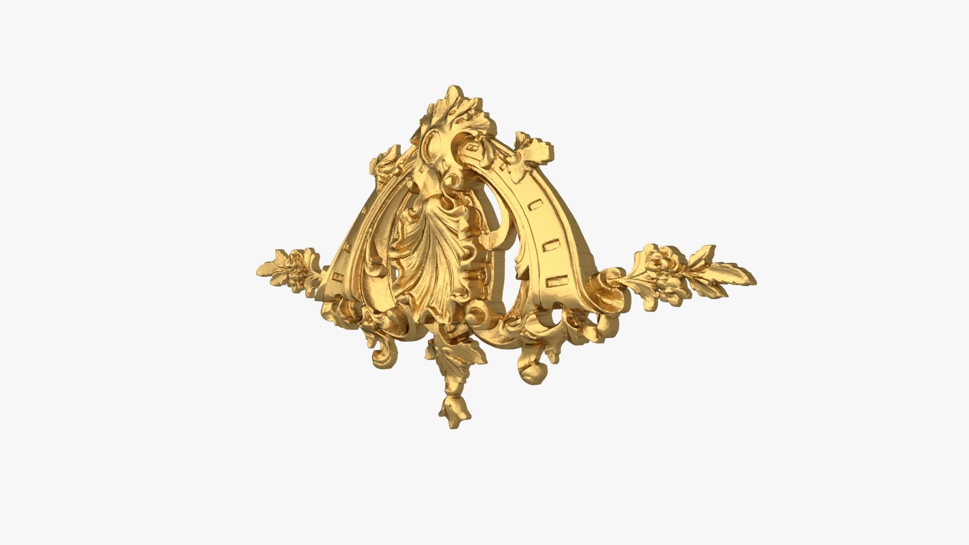 Classic decor ornament 216 3D model_2