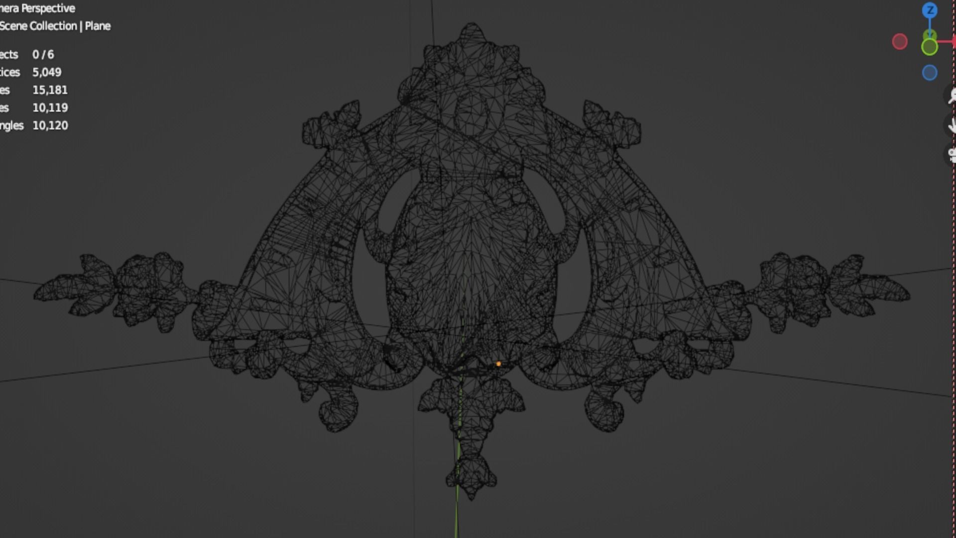 Classic decor ornament 216 3D model_5