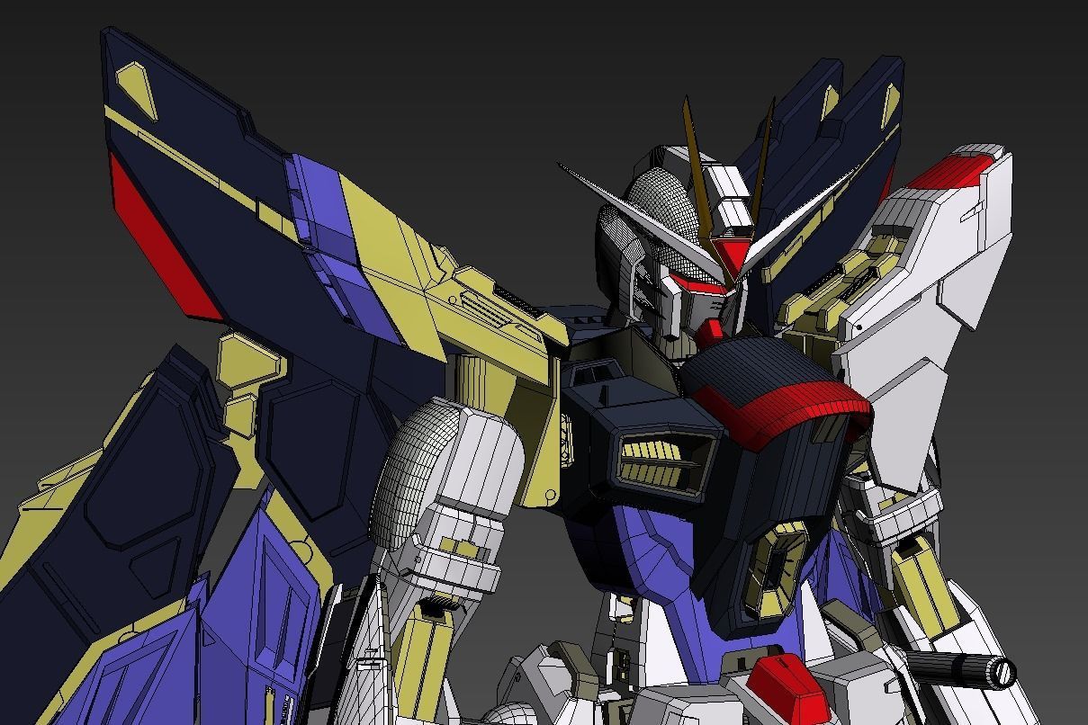 STRIKE FREEDOM GUNDAM 3D model_10