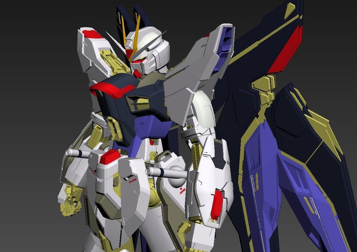 STRIKE FREEDOM GUNDAM 3D model_8