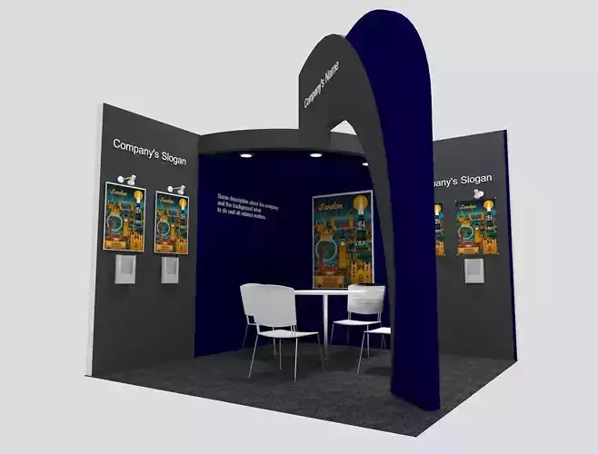 3 X3 BOOTH  2  SIDE OPEN